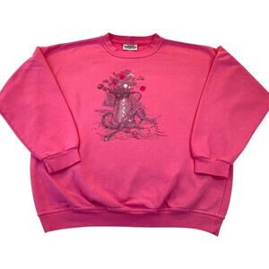 Northern Reflections Sweatshirt Vintage Pitcher Flowers Med